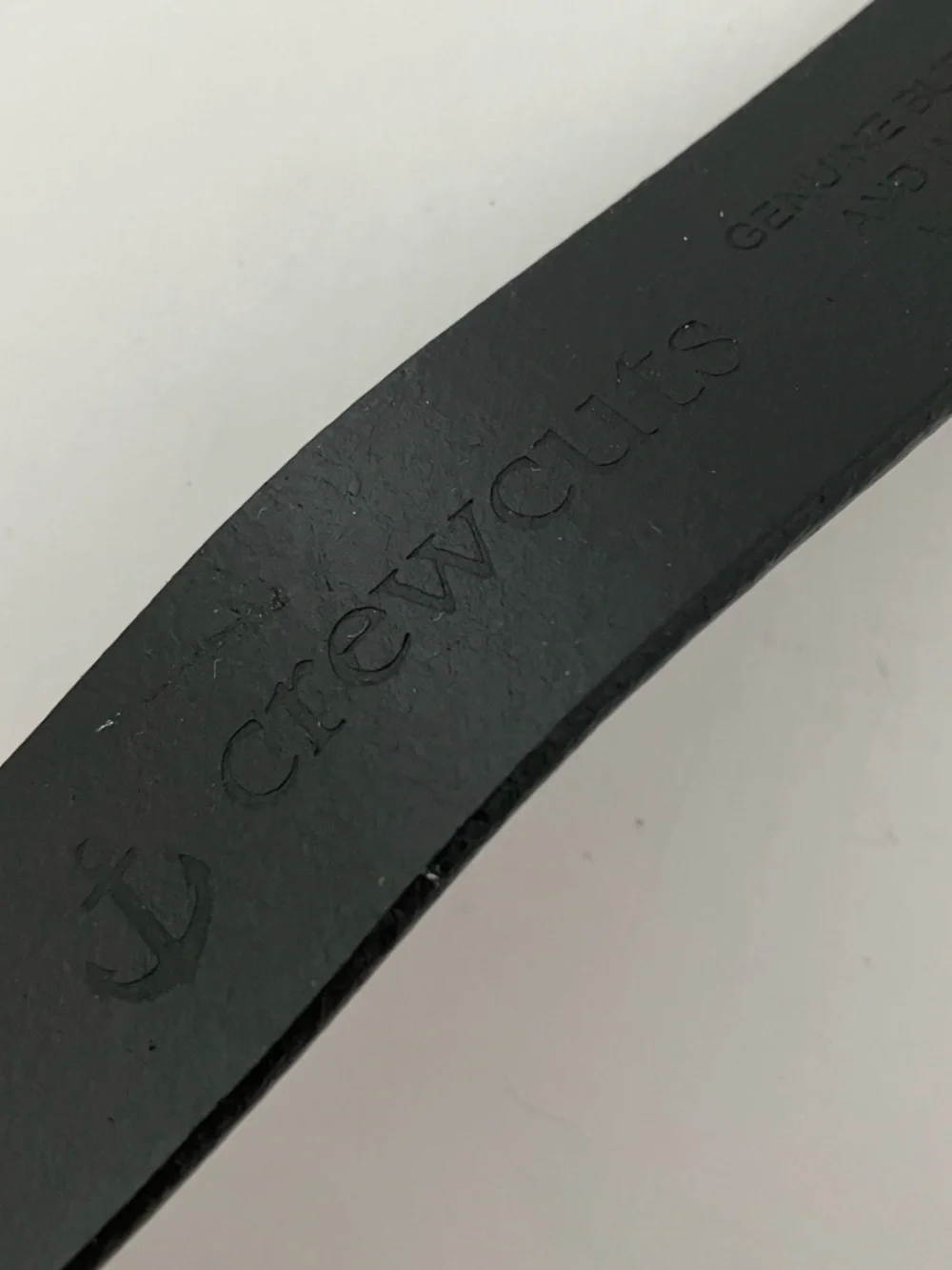J. Crew Crewcuts Black Leather Belt with Rounded Silver Buckle Boys Medium AW431